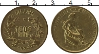 Продать Монеты Бразилия 1000 рейс 1925 Бронза