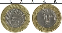 Продать Монеты Бразилия 1 реал 1998 Биметалл