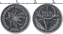 Продать Монеты Мадагаскар 1 франк 2002 Медно-никель