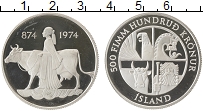 Продать Монеты Исландия 500 крон 1974 Серебро