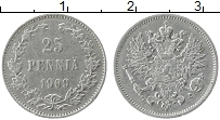 Продать Монеты 1894 – 1917 Николай II 25 пенни 1909 Серебро