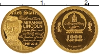 Продать Монеты Монголия 1000 тугриков 2015 Золото