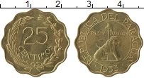 Продать Монеты Парагвай 25 сентим 1953 