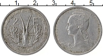 Продать Монеты Западная Африка 2 франка 1948 Алюминий