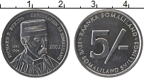 Продать Монеты Сомалиленд 5 шиллингов 2002 Алюминий