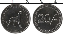 Продать Монеты Сомалиленд 20 шиллингов 2002 Медно-никель