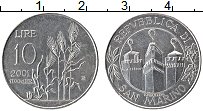 Продать Монеты Сан-Марино 10 лир 2001 Алюминий