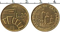 Продать Монеты Сан-Марино 20 лир 1993 Медь