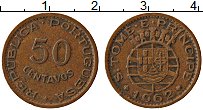 Продать Монеты Сан-Томе и Принсипи 50 сентаво 1971 Медь