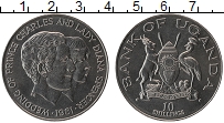Продать Монеты Уганда 10 шиллингов 1981 Медно-никель