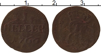 Продать Монеты Саксония 1 геллер 1766 Медь