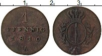 Продать Монеты Пруссия 1 пфенниг 1810 Медь