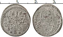Продать Монеты Силезия 2 гроша 1751 Серебро