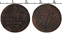 Продать Монеты Силезия 1/2 крейцера 1788 Медь