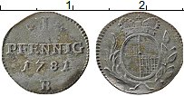 Продать Монеты Бранденбург-Ансбах 1 пфенниг 1781 Серебро