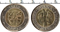 Продать Монеты Гана 100 седи 1997 Биметалл