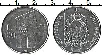 Продать Монеты Сан-Марино 100 лир 1988 Медно-никель