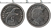 Продать Монеты Фолклендские острова 5 пенсов 2004 Медно-никель