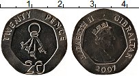Продать Монеты Гибралтар 20 пенсов 2006 Медно-никель