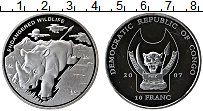Продать Монеты Конго 10 франков 2007 Серебро