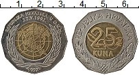 Продать Монеты Хорватия 25 кун 1997 Биметалл