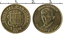 Продать Монеты Андорра 1 сентим 2008 Латунь