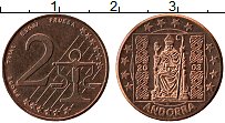 Продать Монеты Андорра 2 евроцента 2003 Медь