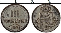 Продать Монеты Вюрцбург 3 крейцера 1808 