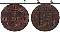 Продать Монеты Вюрцбург 1/2 крейцера 1811 Медь