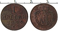 Продать Монеты Саксония 1 хеллер 1789 Медь