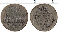 Продать Монеты Саксония 1/48 талера 1812 Серебро