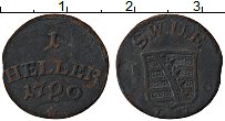 Продать Монеты Саксен-Веймар-Эйзенах 1 геллер 1791 Медь