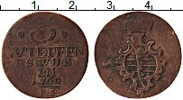 Продать Монеты Саксен-Веймар-Эйзенах 3 пфеннига 1760 Медь