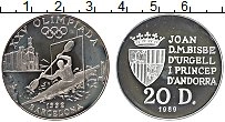 Продать Монеты Андорра 20 динерс 1989 Серебро