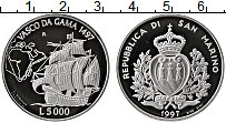 Продать Монеты Сан-Марино 5000 лир 1997 Серебро