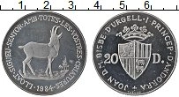 Продать Монеты Андорра 20 динерс 1984 Серебро