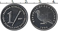 Продать Монеты Сомалиленд 1 шиллинг 1994 Алюминий