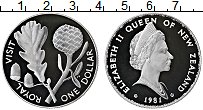 Продать Монеты Новая Зеландия 1 доллар 1981 Серебро