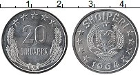 Продать Монеты Албания 20 киндарка 1964 Алюминий