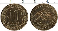 Продать Монеты Центральная Африка 10 франков 1996 