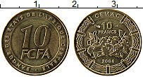 Продать Монеты Центральная Африка 10 франков 2006 Медь