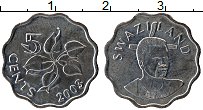 Продать Монеты Свазиленд 5 центов 2003 Медно-никель