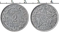 Продать Монеты Марокко 2 франка 1370 Алюминий