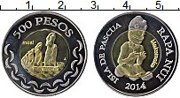Продать Монеты Остров Пасхи 500 песо 2007 Биметалл