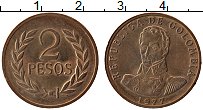 Продать Монеты Колумбия 2 песо 1977 Бронза
