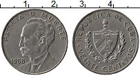 Продать Монеты Куба 20 сентаво 1968 Медно-никель