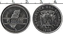 Продать Монеты Эквадор 5 сукре 1988 Медно-никель