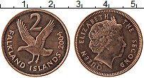 Продать Монеты Фолклендские острова 2 пенса 2004 Медь