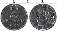 Продать Монеты Бразилия 2 сентаво 1969 Медно-никель