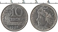 Продать Монеты Бразилия 10 сентаво 1967 Медно-никель